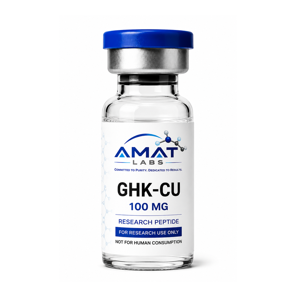 GHK-CU research vial, 100 MG Lyophilized Vial